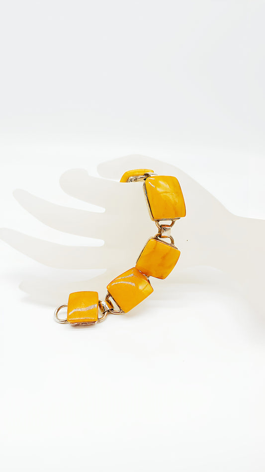 Damenarmband mit Naturbernstein – Handgefertigt