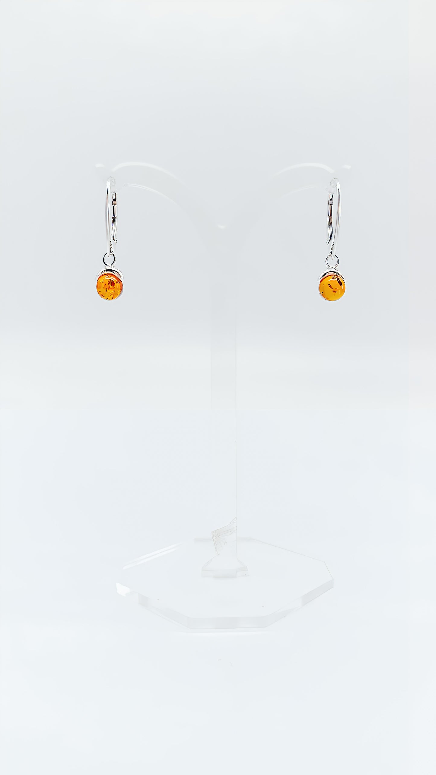 Kleine Bernstein-Ohrringe – 925er Silber für dezente Eleganz