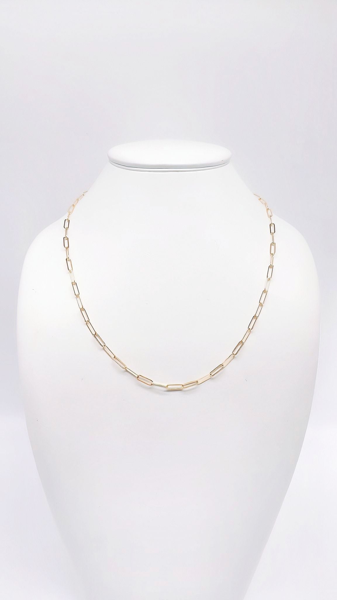 Paperclip-Kette aus 925 Silber – Vergoldet & edel