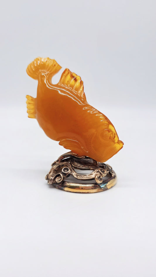 Fischfigur – Glückssymbol aus Naturbernstein