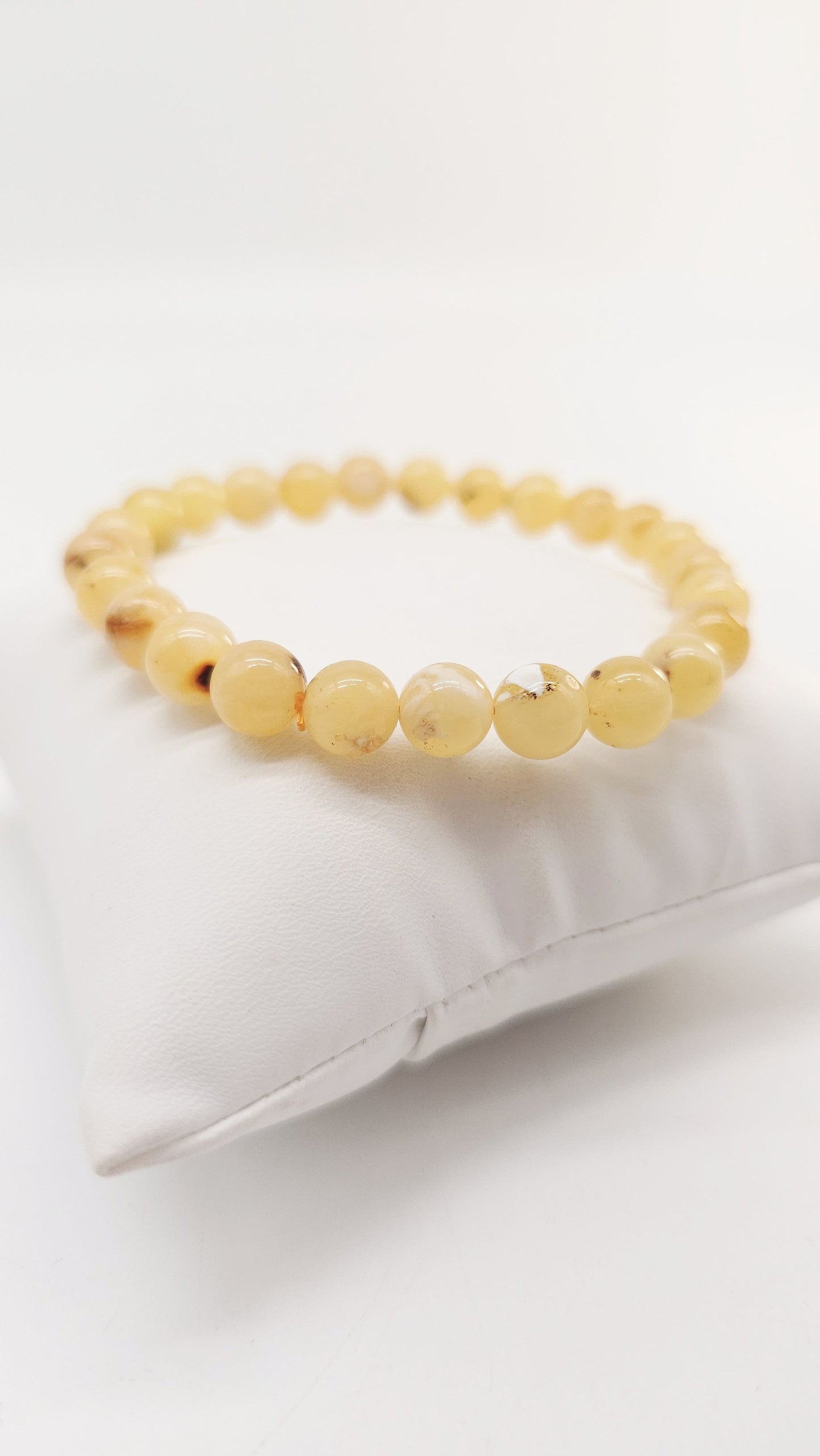 Women's bracelet natural stone – noble amber look