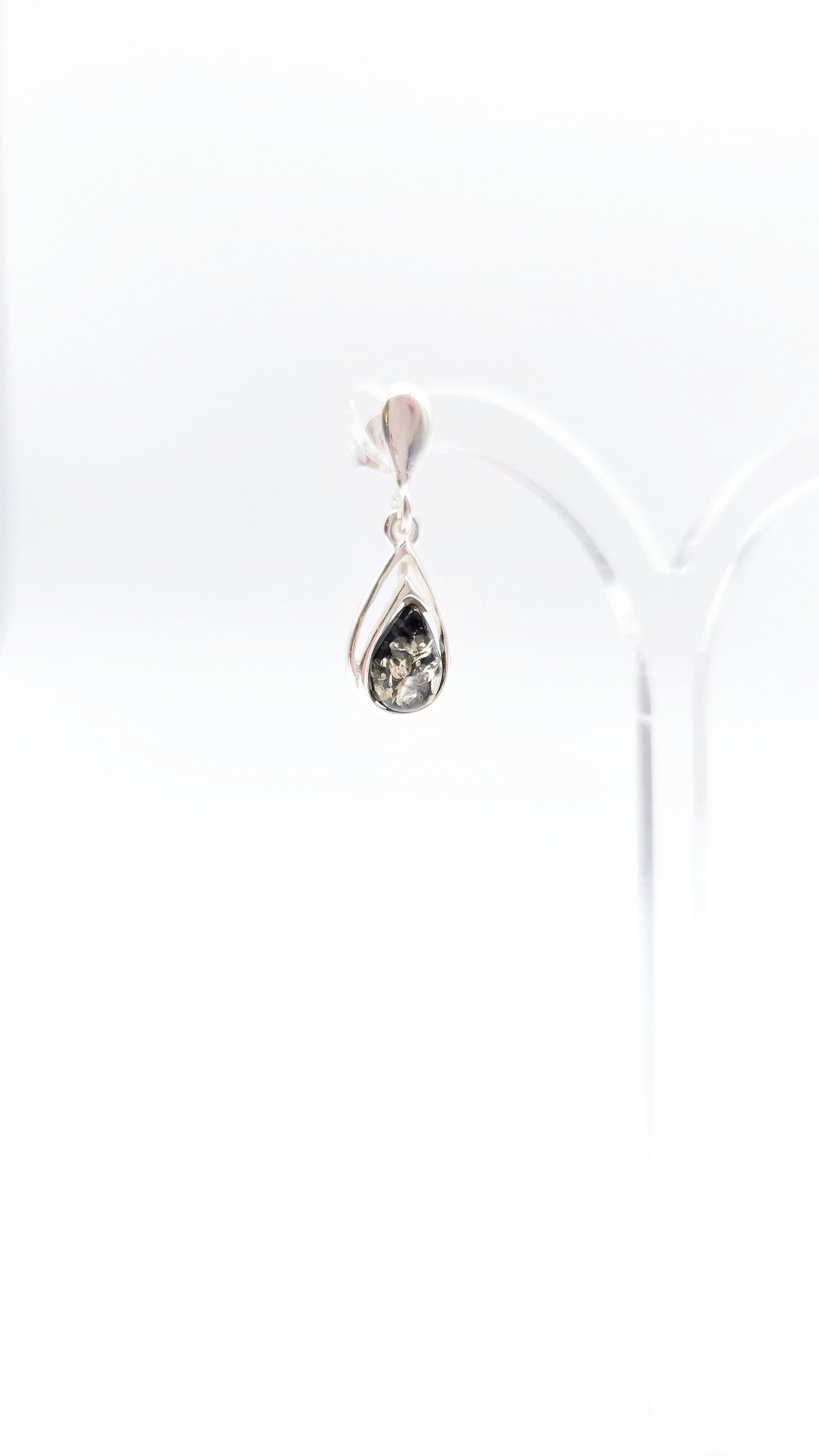 Bernstein Schmuck Damen – Ohrringe in Silberfassung