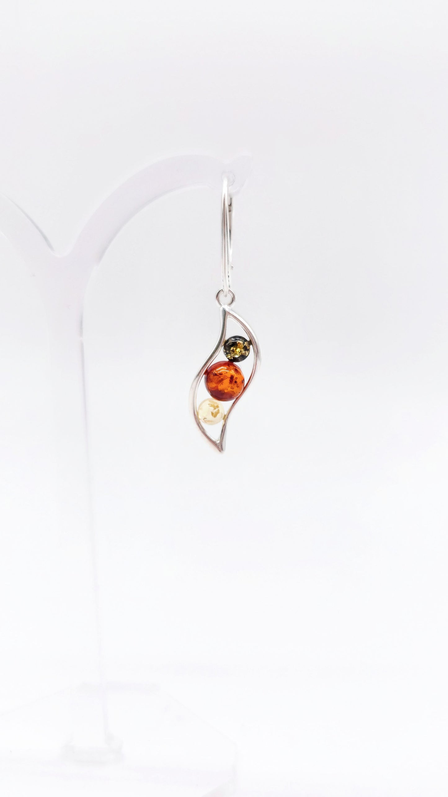 Silberohrringe mit Bernstein 925 Silber Damen Schmuck