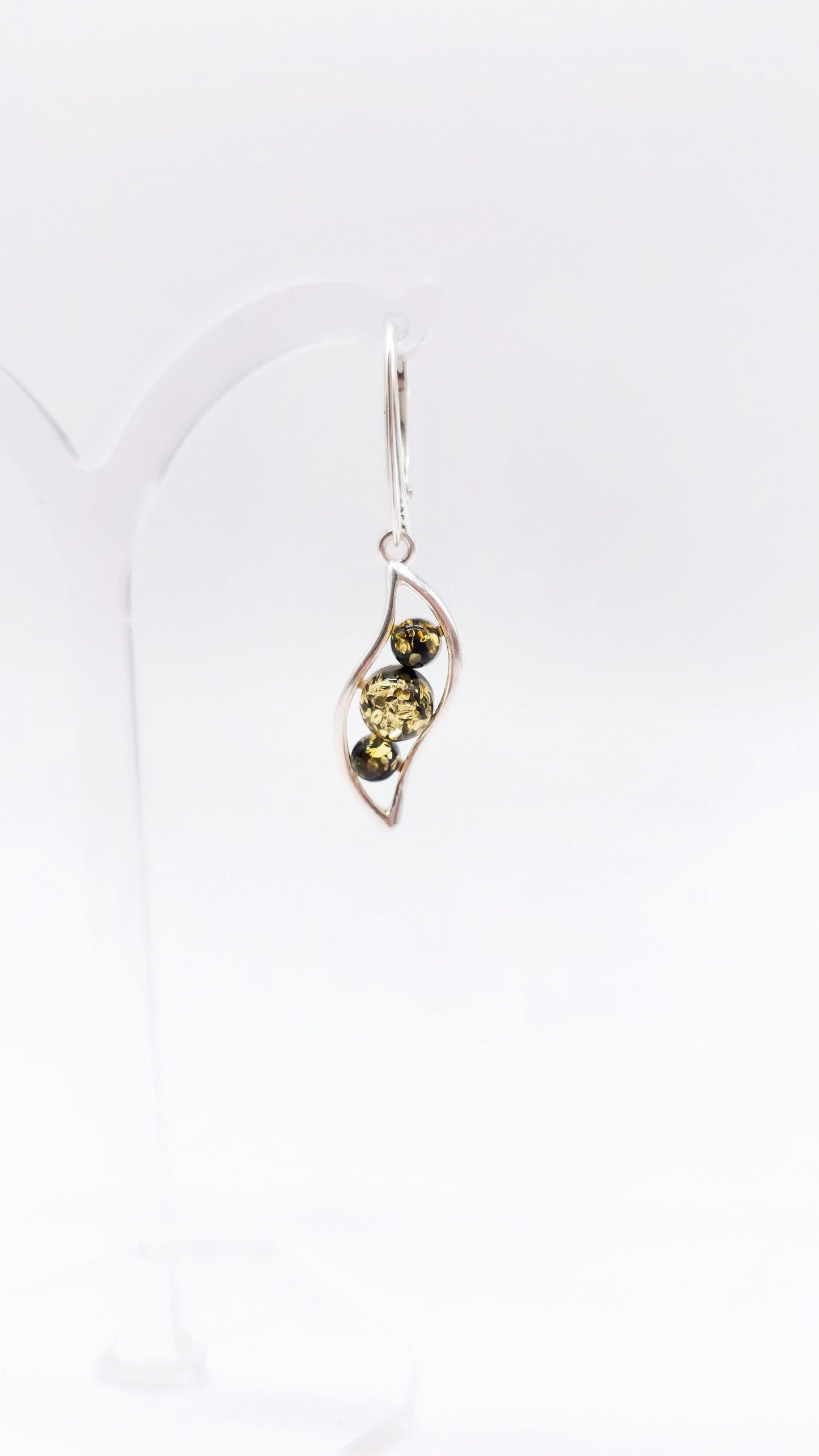 Silberohrringe mit Bernstein 925 Silber Damen Schmuck