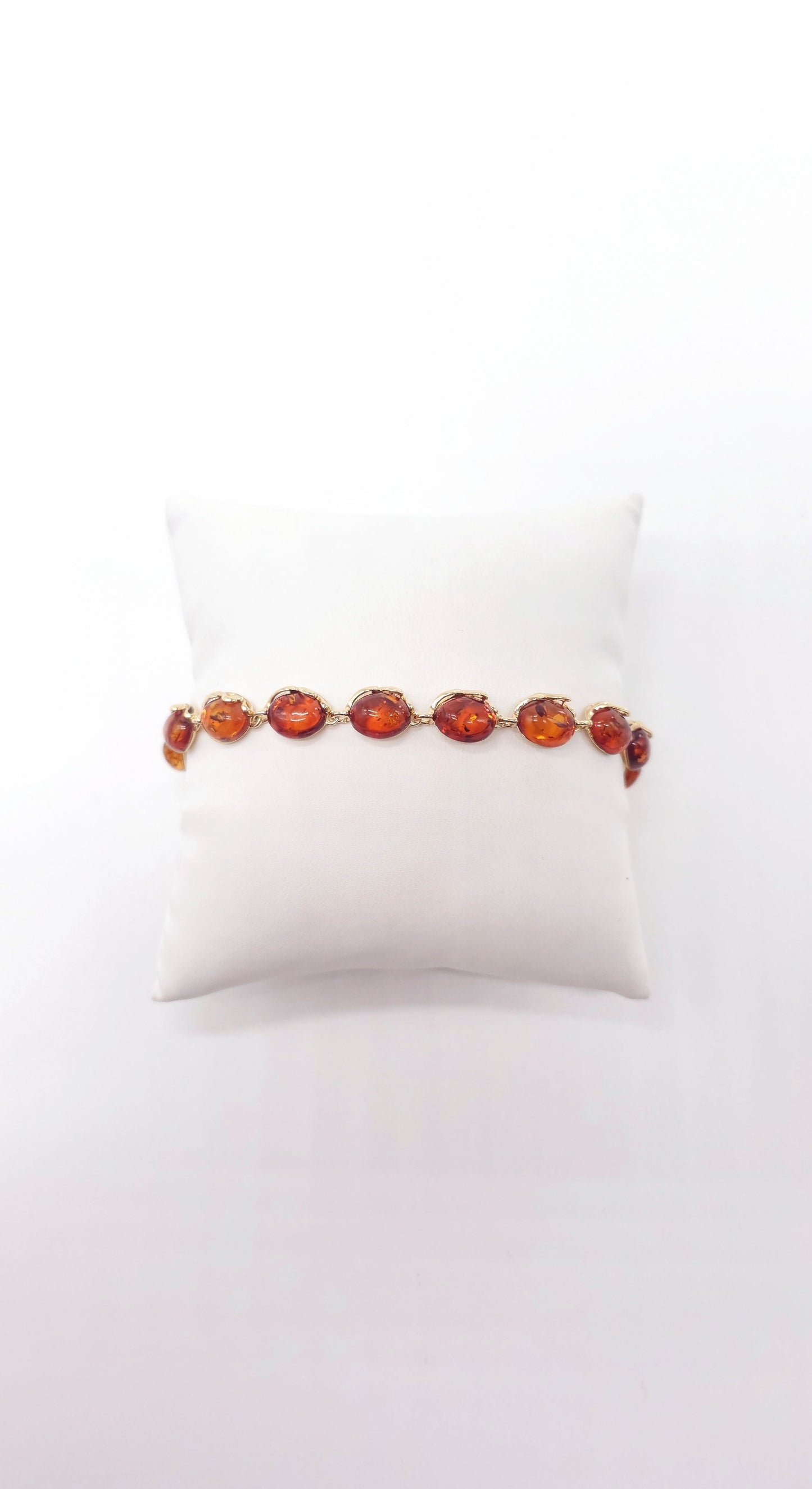 Women's amber bracelet – gold-plated sterling silver