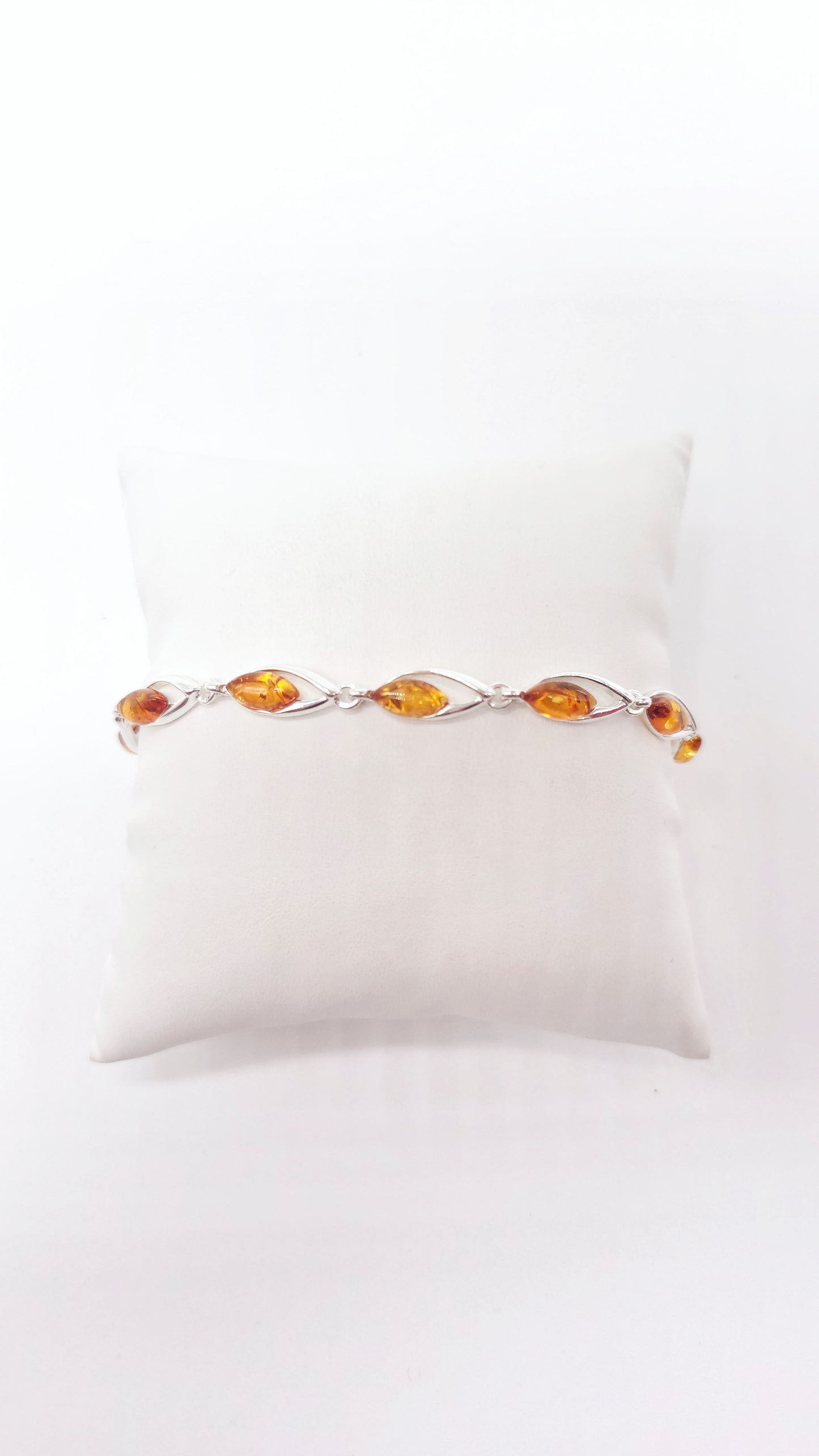 Silver bracelet amber – delicate &amp; elegant