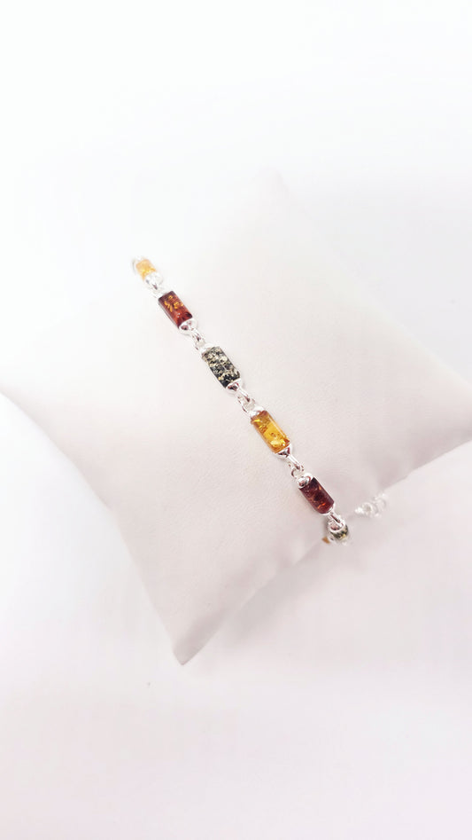 Echtbernstein Armband Silber 925 für Damen