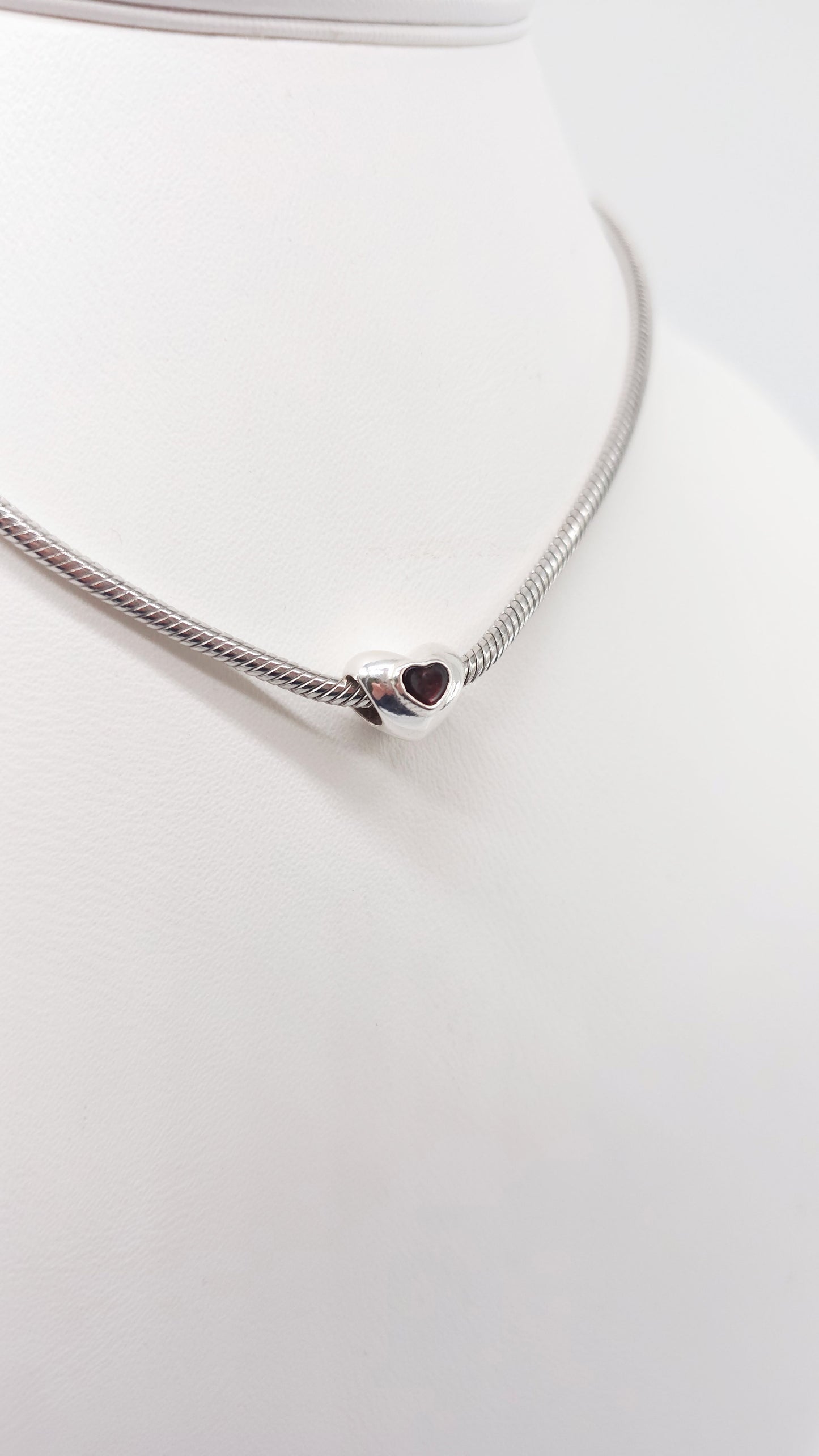 Schmuckanhänger für Armband oder Kette – Herz Bernstein
