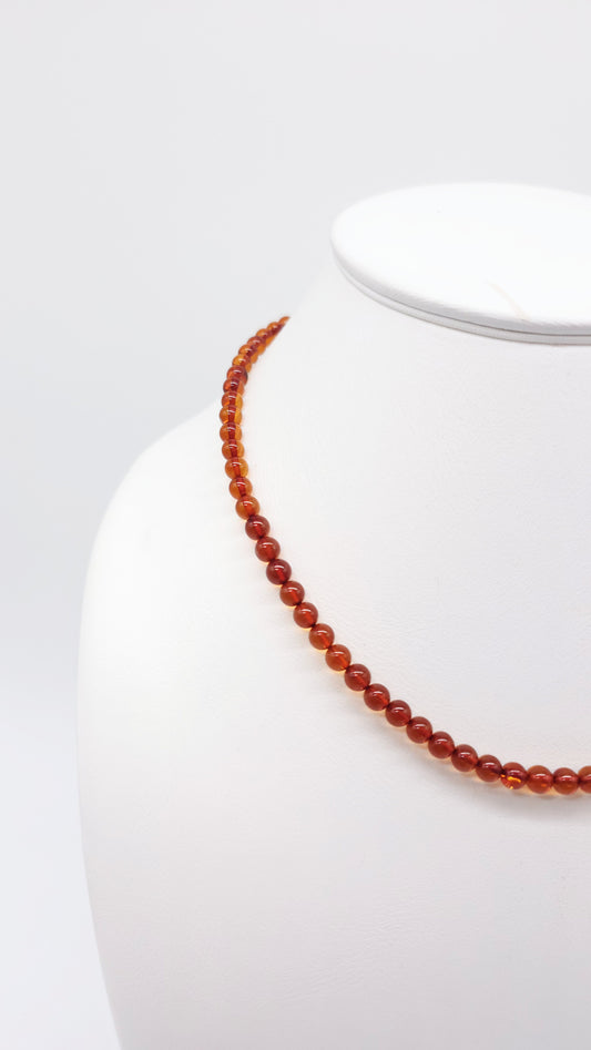 Naturbernstein Kette 45 cm – warmes, elegantes Design