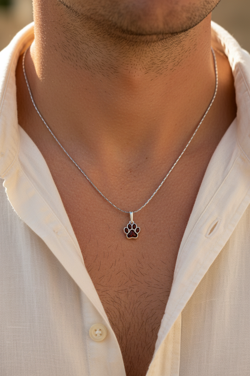 Dog paw pendants – jewelry for animal lovers