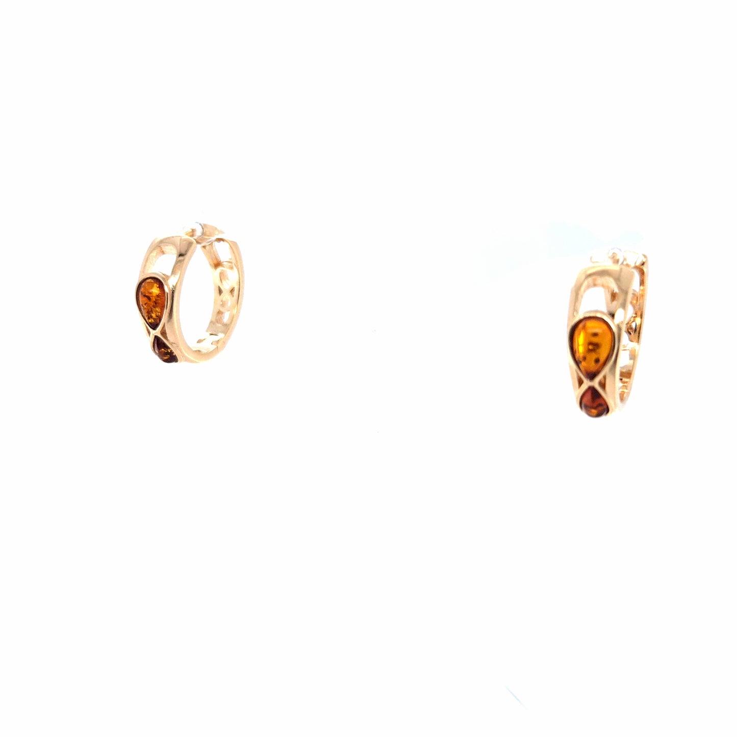 Bernstein-Creolen: Luxuriöse Veredelung & natürliche Struktur