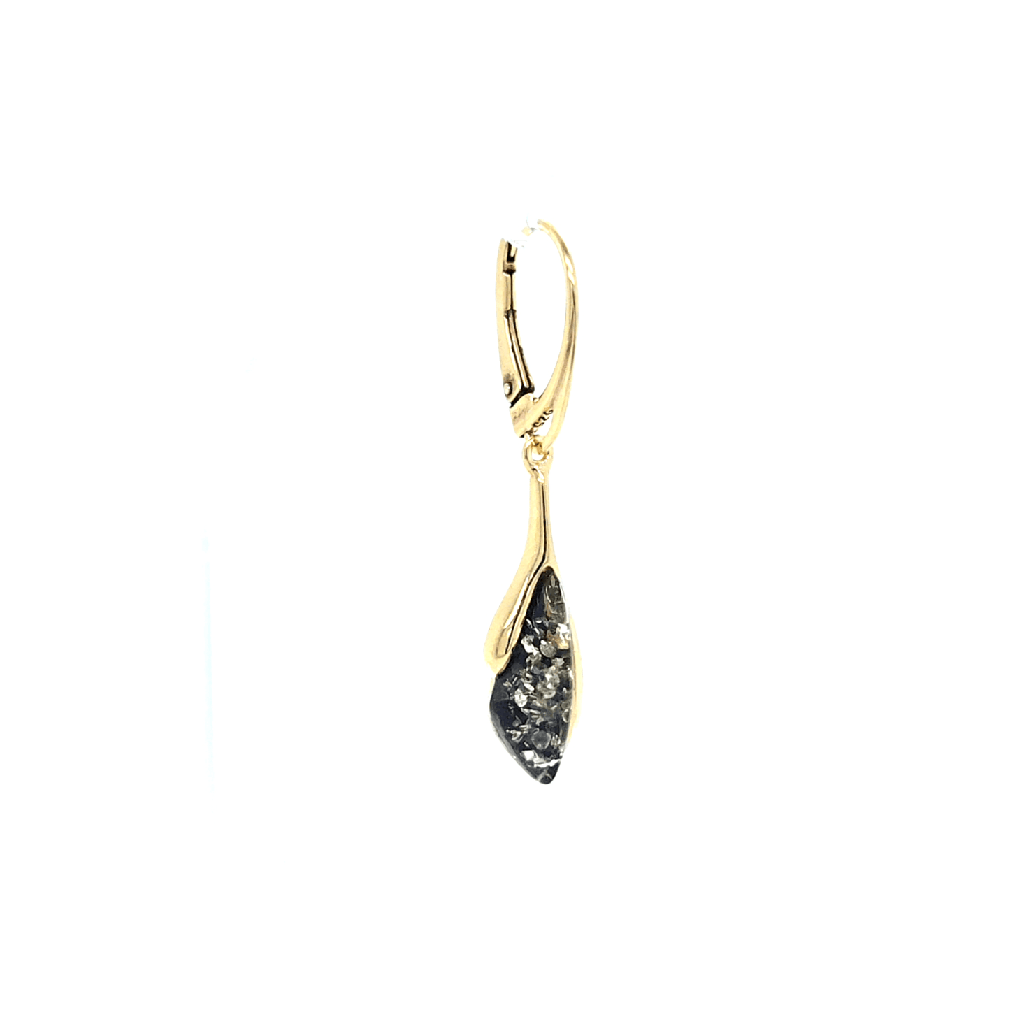 Moderner Ohrschmuck mit Bernstein