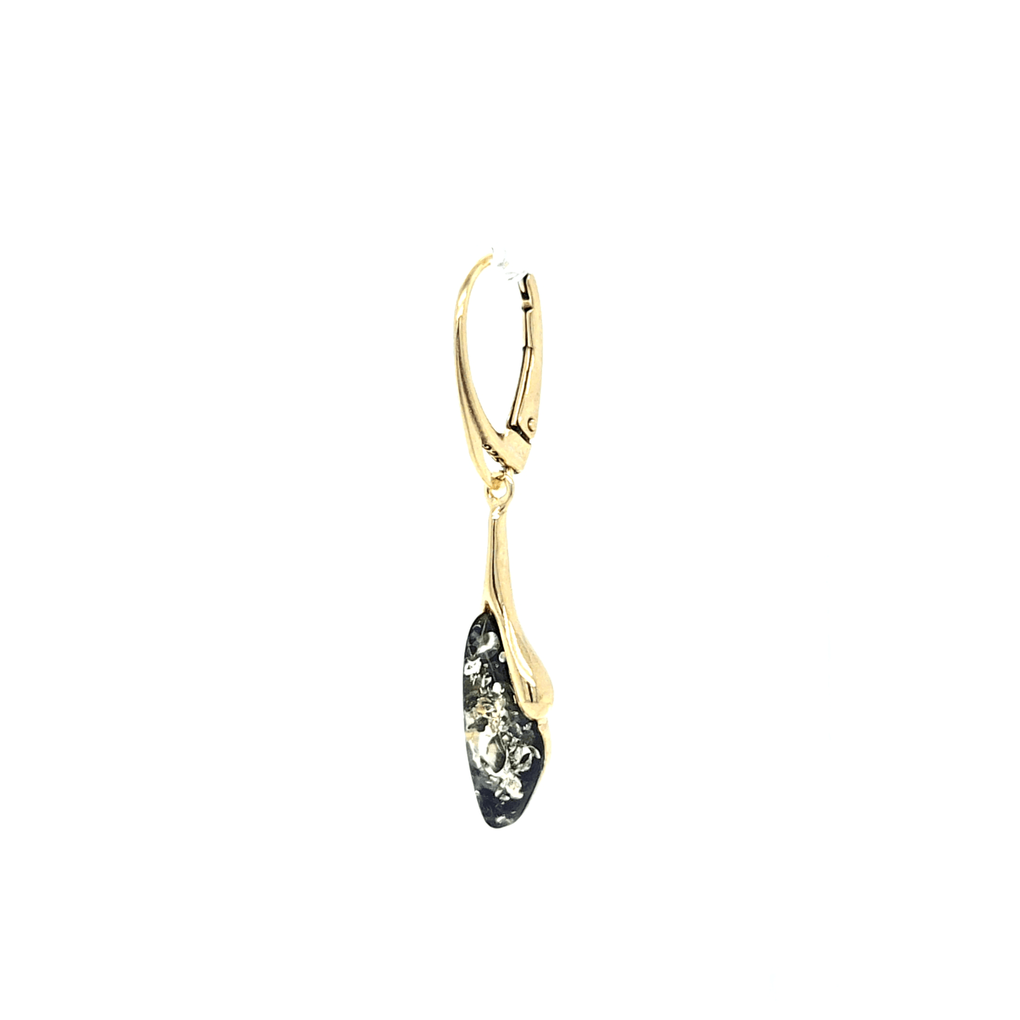 Moderner Ohrschmuck mit Bernstein