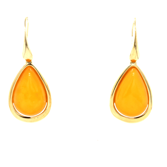 Ostsee Bernstein Ohrringe in Tropfenform