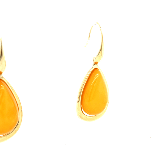 Ostsee Bernstein Ohrringe in Tropfenform