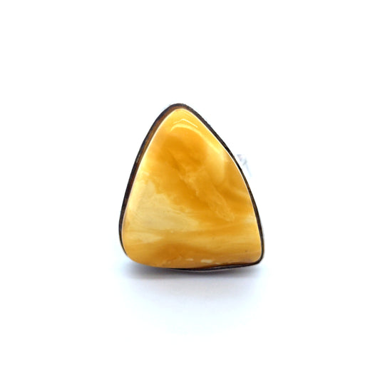 Exklusiver Bernstein Ring verstellbar