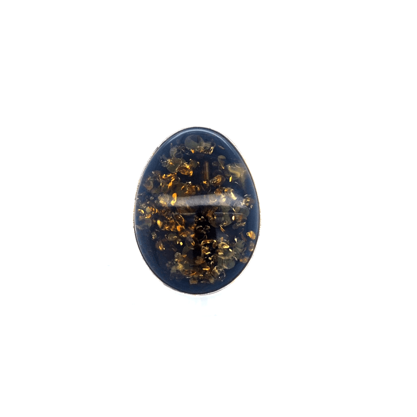 Designer Ring Bernstein Silber 925 Unikat