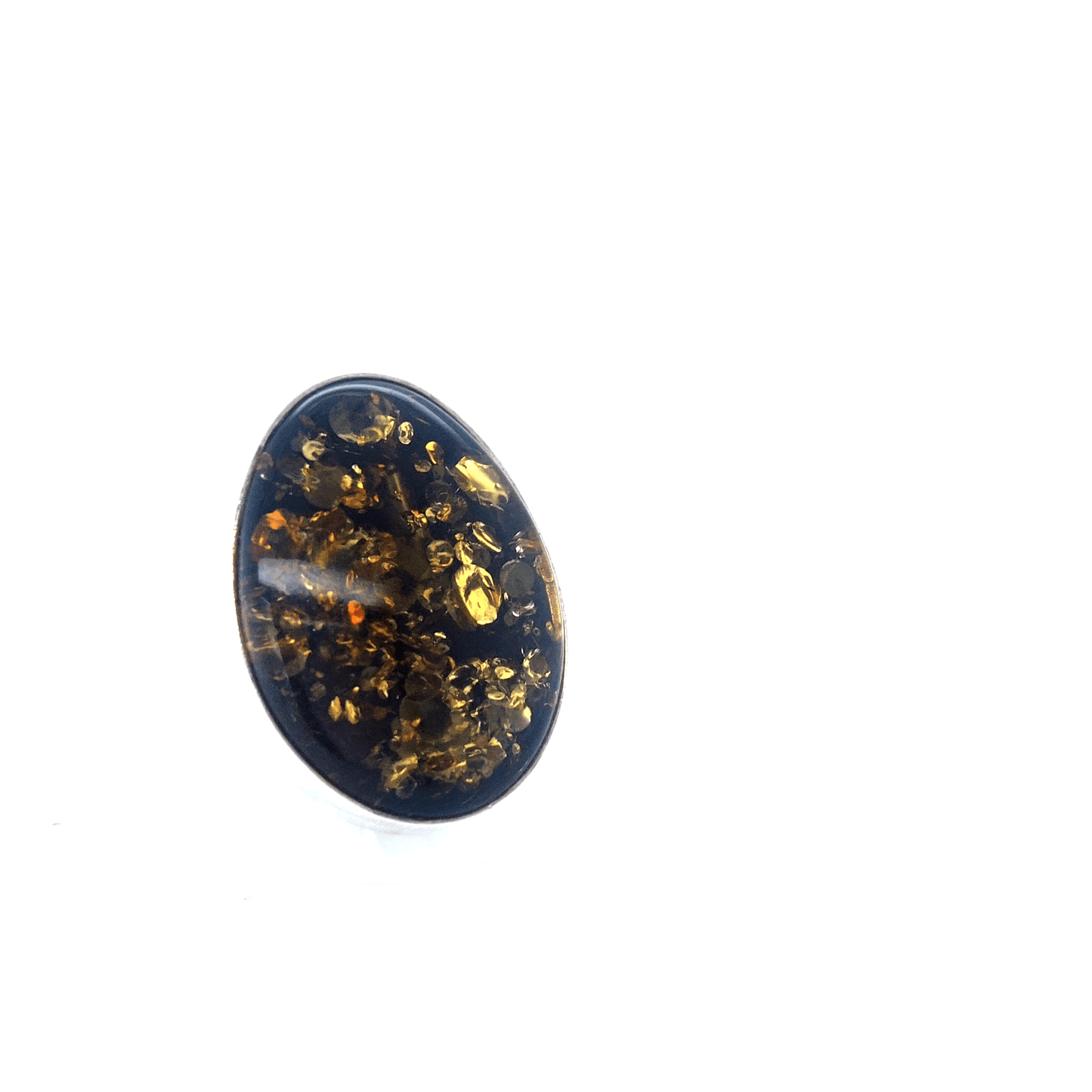 Designer Ring Bernstein Silber 925 Unikat