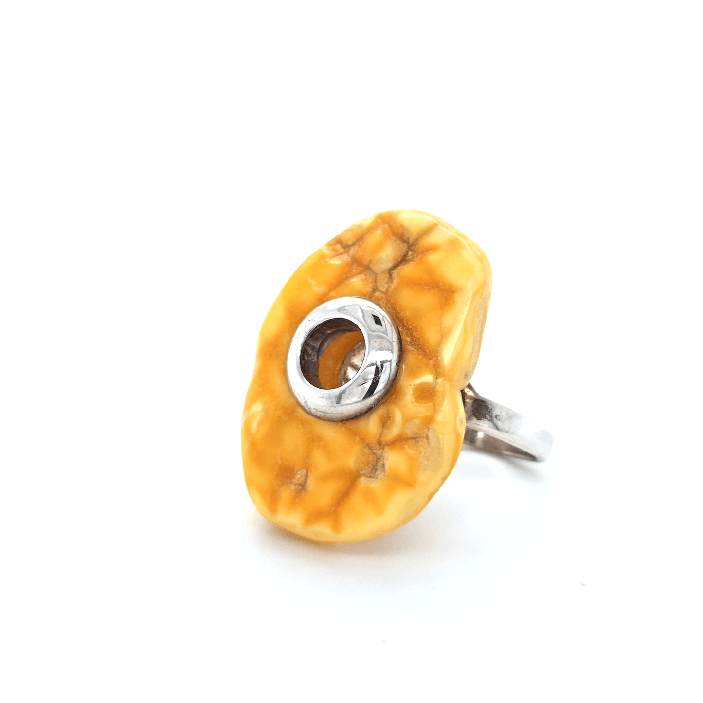 Natur Bernstein Ring Unikat verstellbar