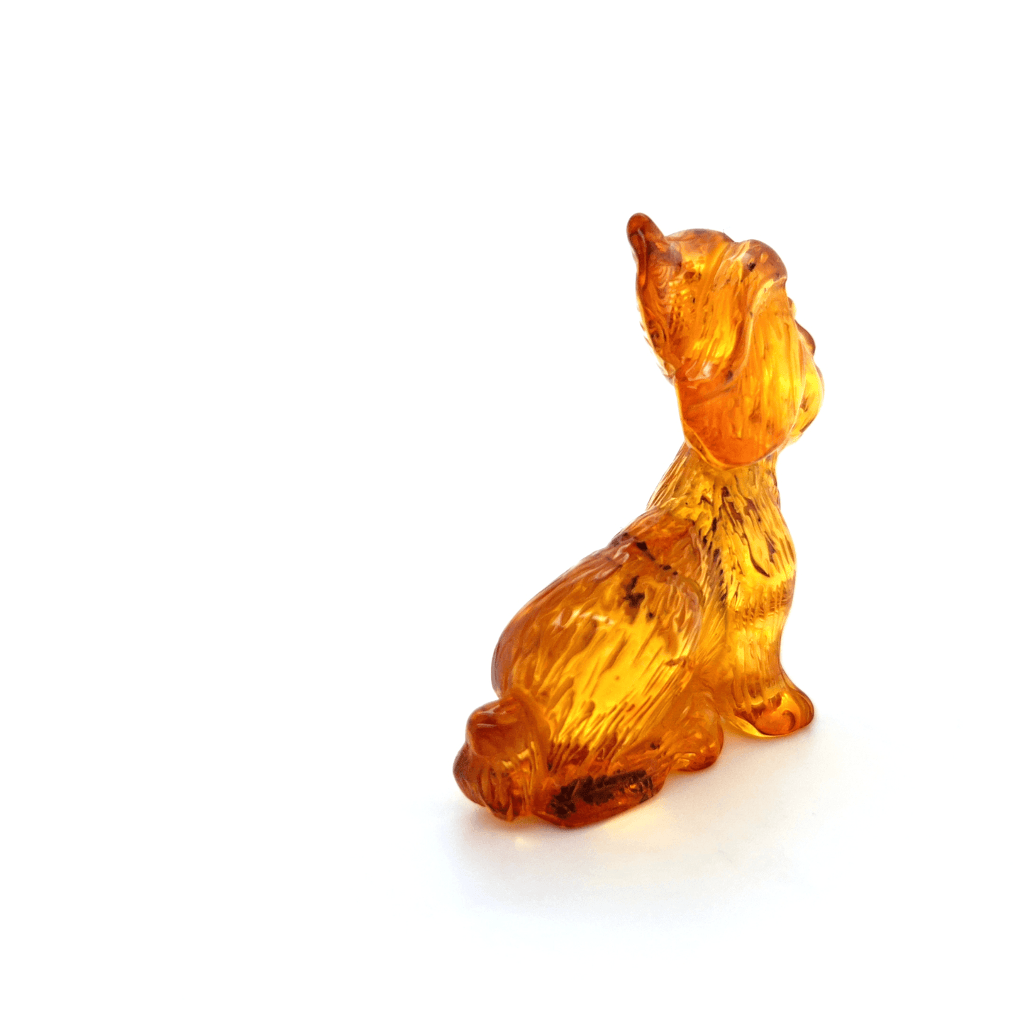 Bernstein Hase Figur handgefertigt