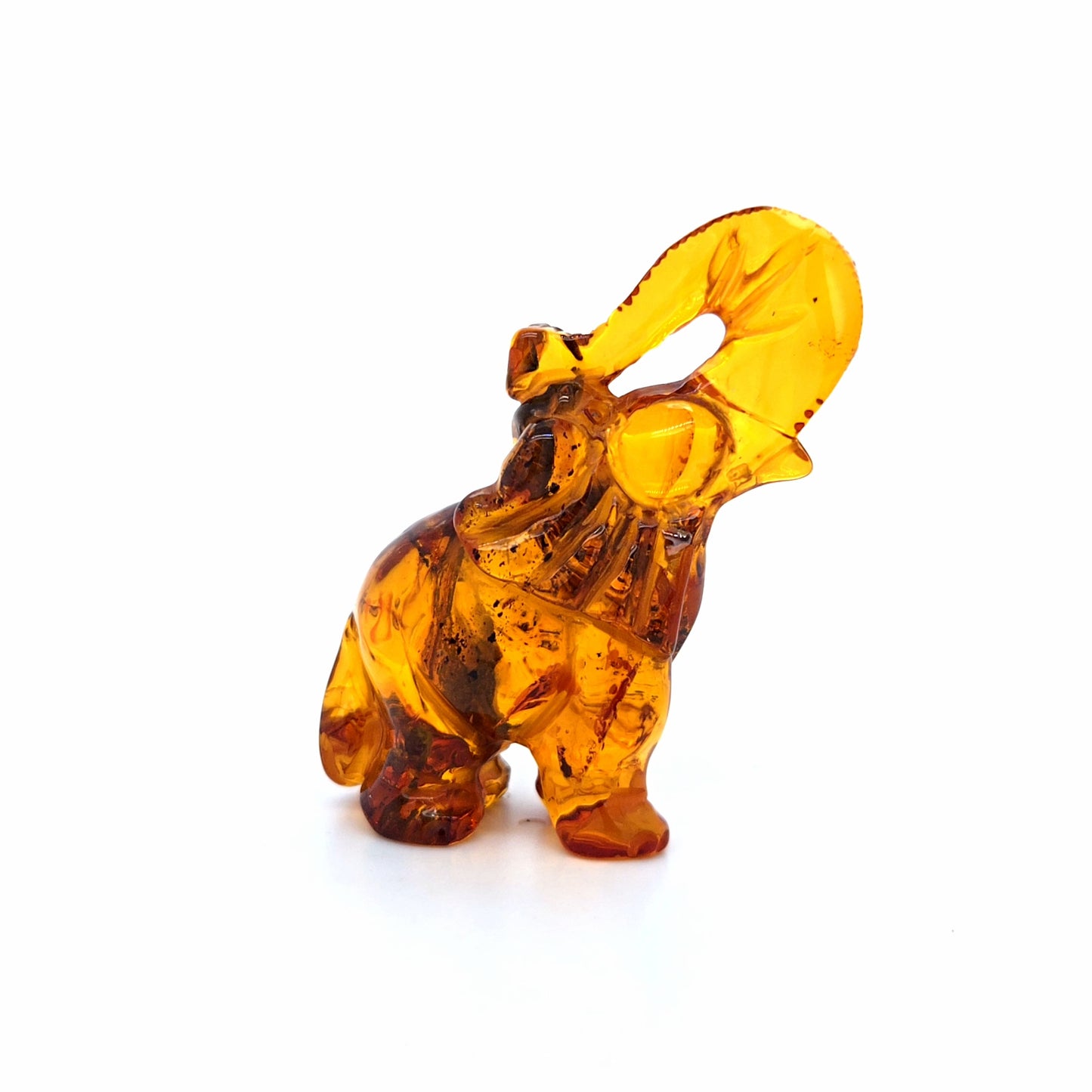 Sammlerstück Deko Figur Elefant aus echtem baltischem Bernstein