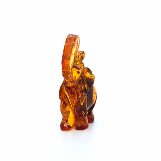 Sammlerstück Deko Figur Elefant aus echtem baltischem Bernstein