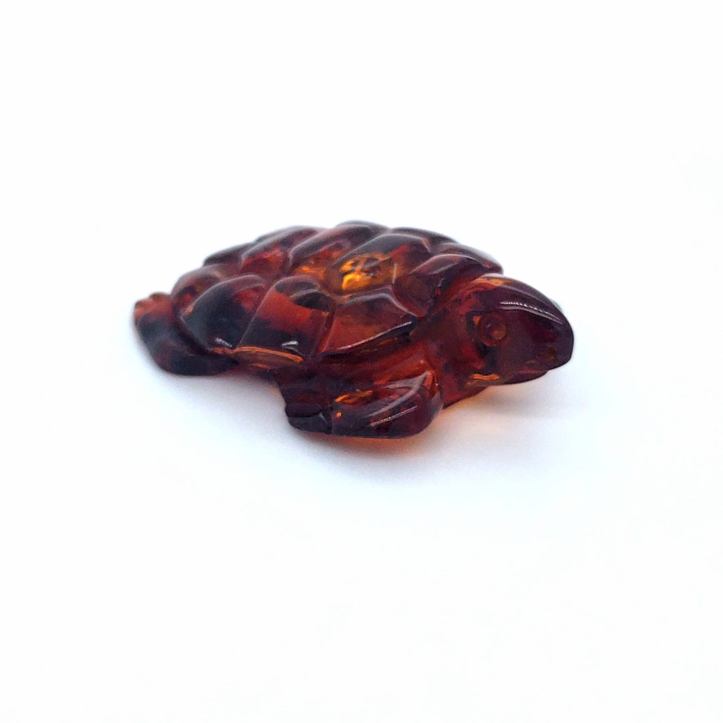 Schildkröten-Figur aus Naturbernstein – Schönes Sammlerstück