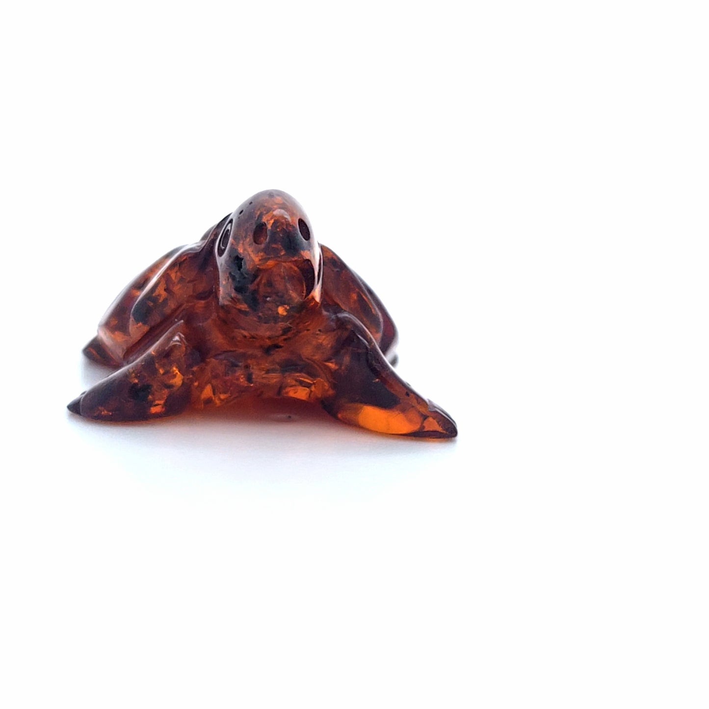 Edle Schildkröten-Figur aus echtem Baltischem Bernstein