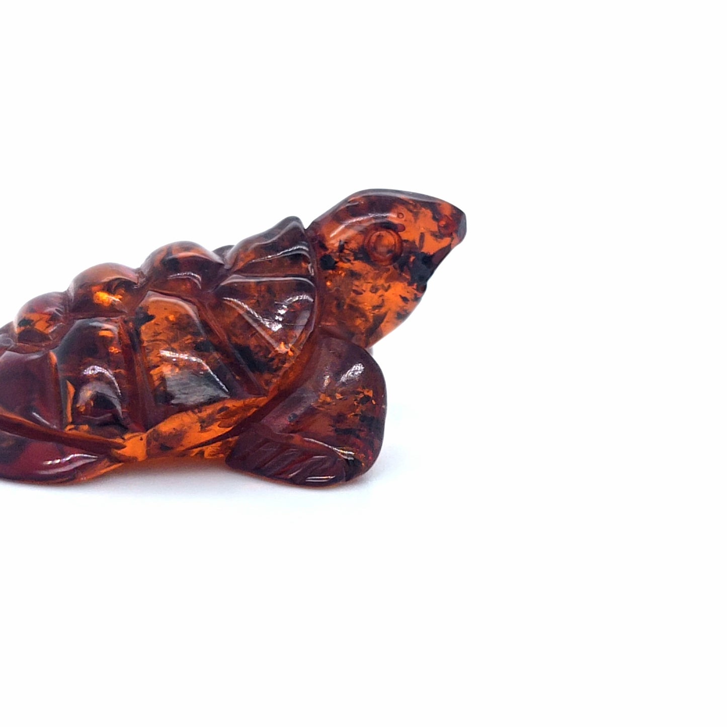 Edle Schildkröten-Figur aus echtem Baltischem Bernstein