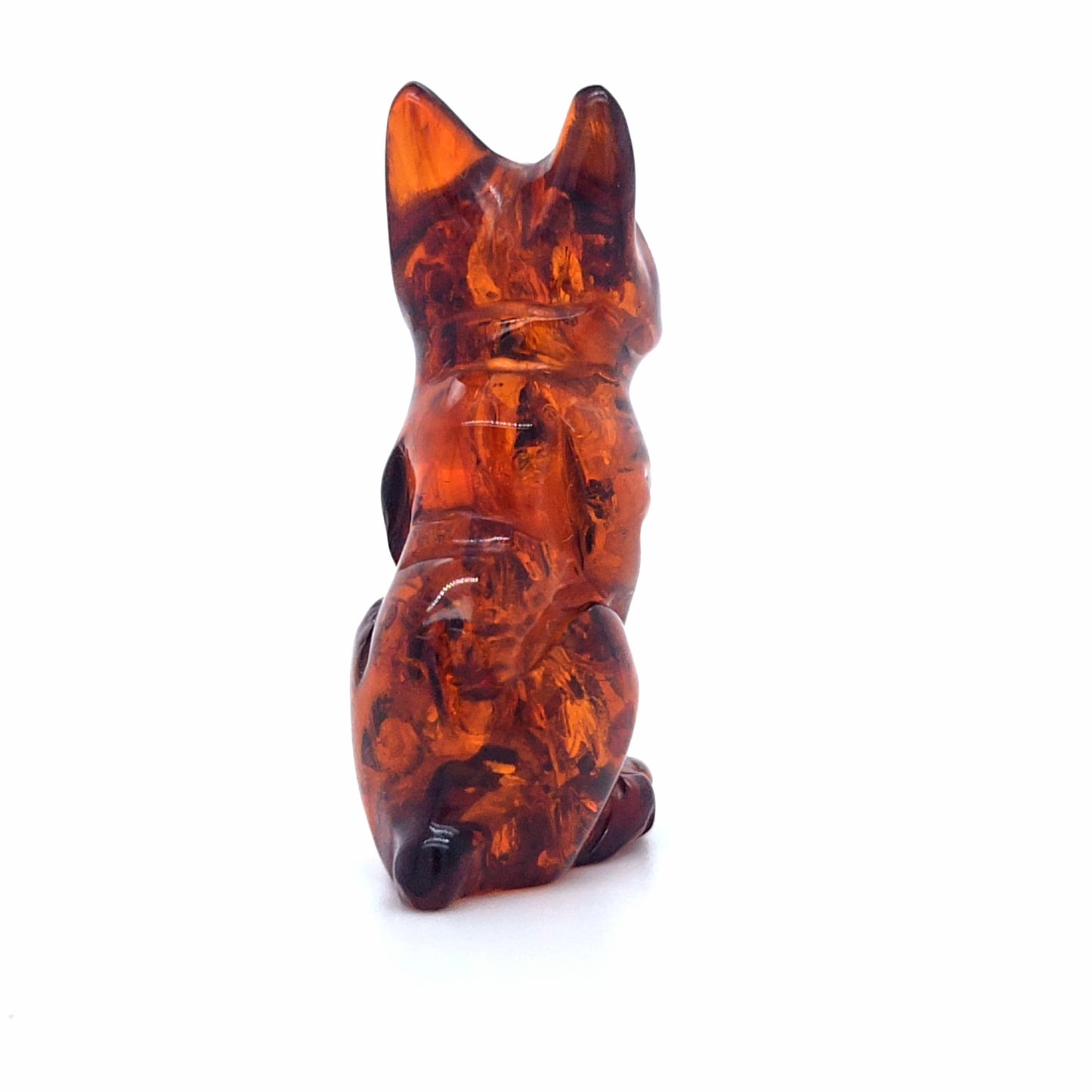 Edle Hunde-Figur aus echtem Baltischem Bernstein