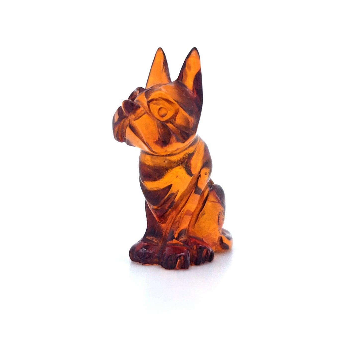 Hunde-Figur aus Naturbernstein – Schönes Sammlerstück