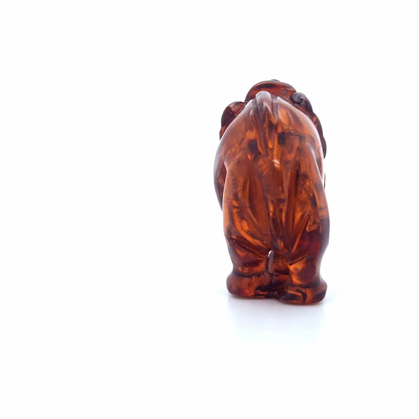 Bernstein-Skulptur: Elefant – Glücksbringer für Ihr Zuhause