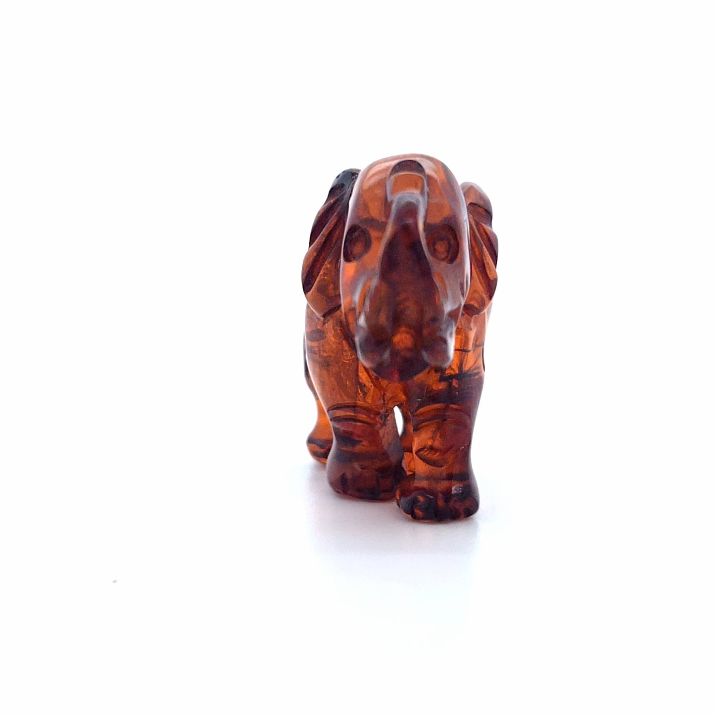 Bernstein-Skulptur: Elefant – Glücksbringer für Ihr Zuhause