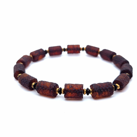 Exklusives Bernsteinarmband Cognac – Naturbernstein Unisex Armband