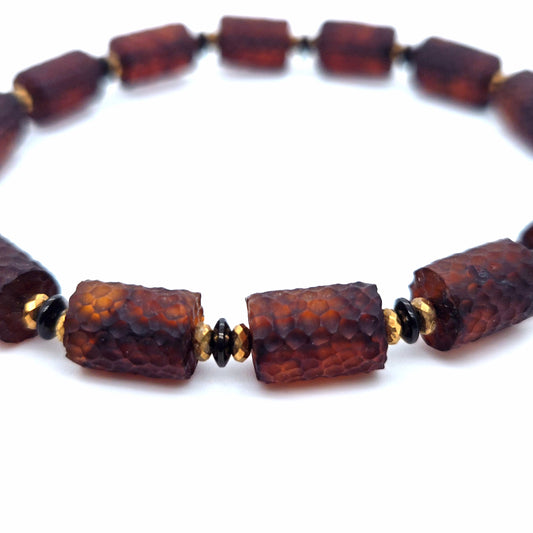 Exklusives Bernsteinarmband Cognac – Naturbernstein Unisex Armband