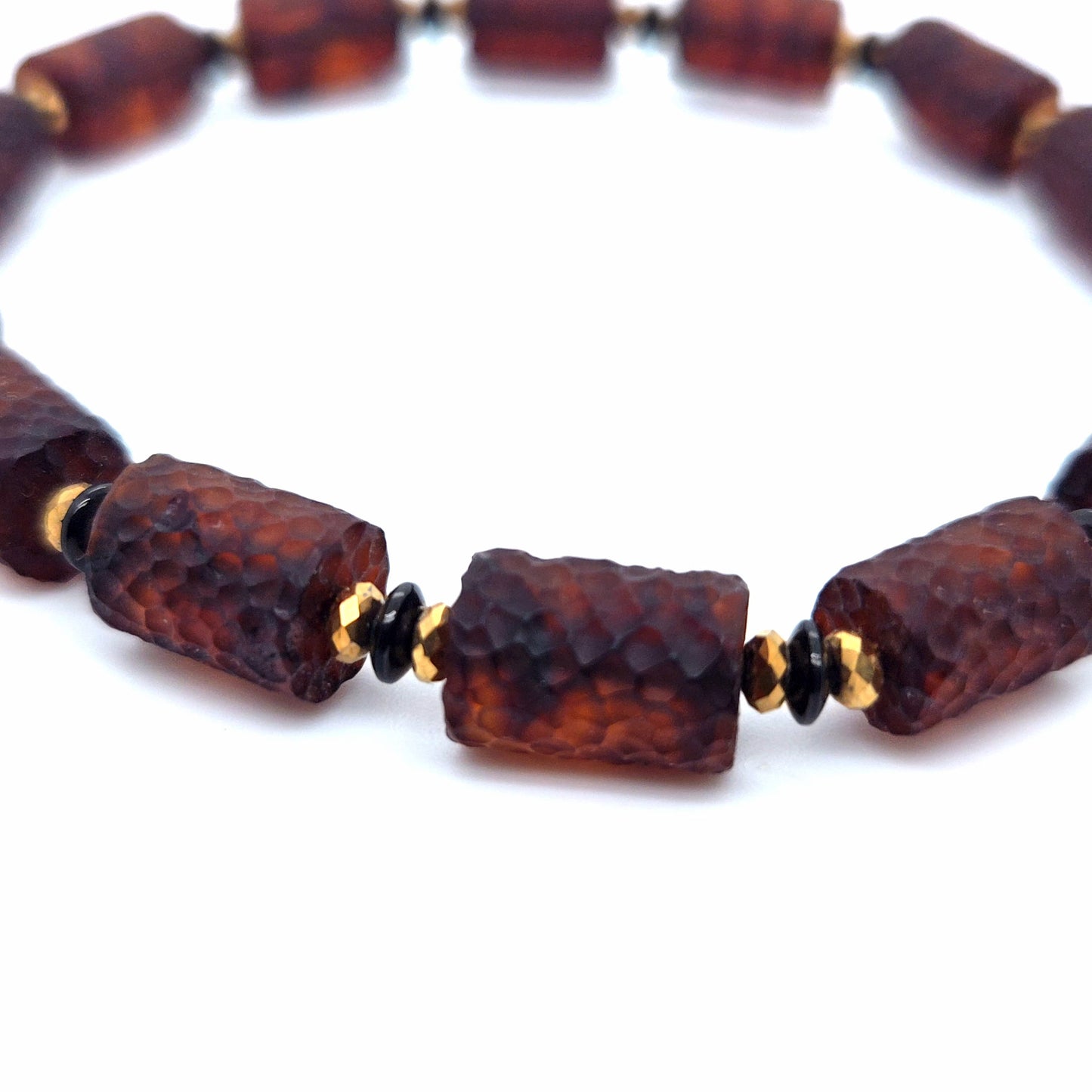 Exklusives Bernsteinarmband Cognac – Naturbernstein Unisex Armband