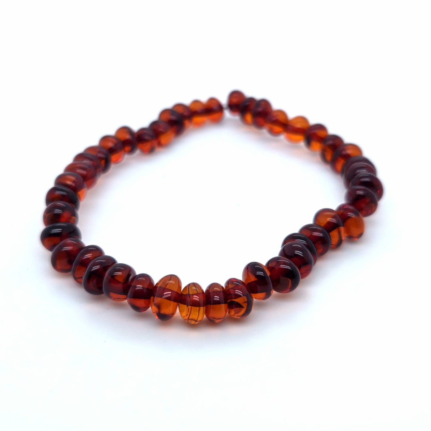 Natur-Schmuck: Bernstein-Armband auf elastischem Band
