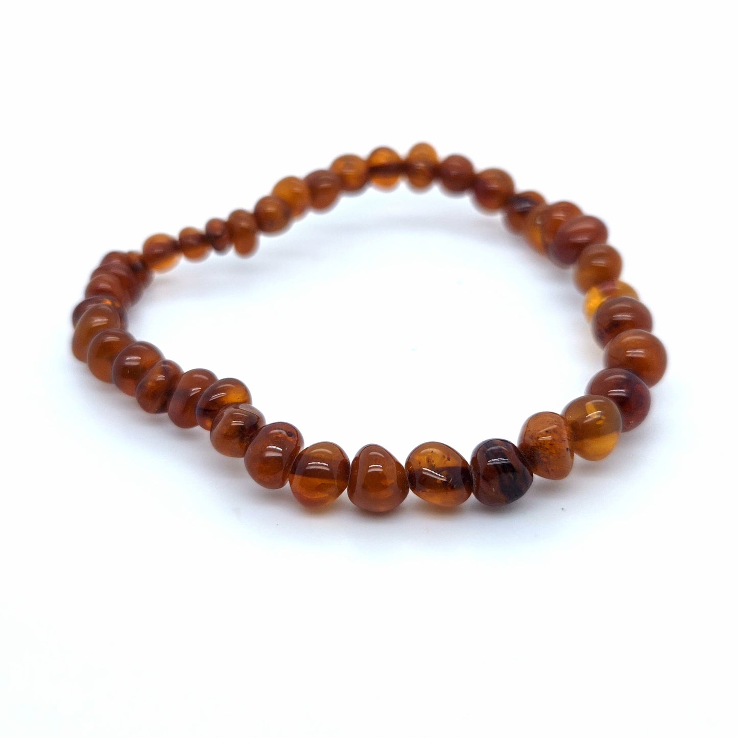 Natur-Schmuck: Bernstein-Armband auf elastischem Band
