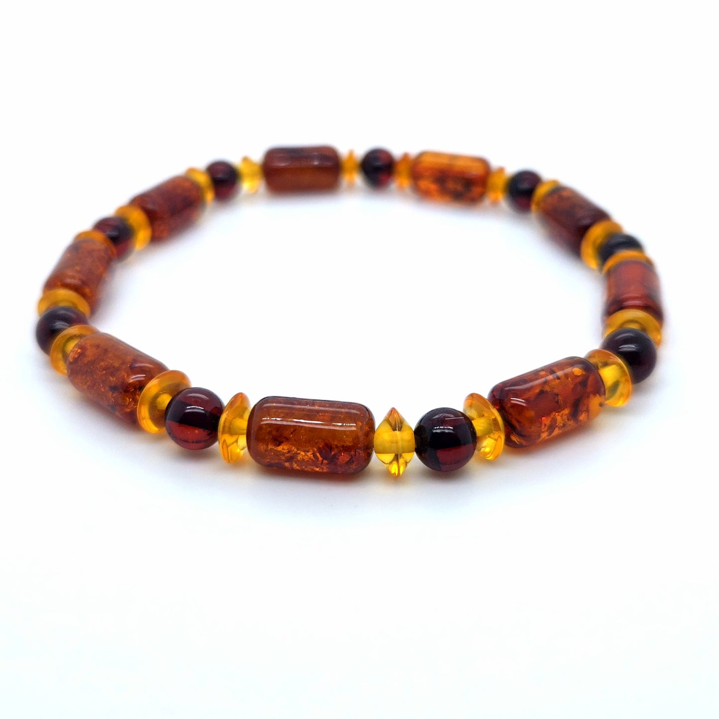 Natur-Schmuck: Bernstein-Armband auf elastischem Band
