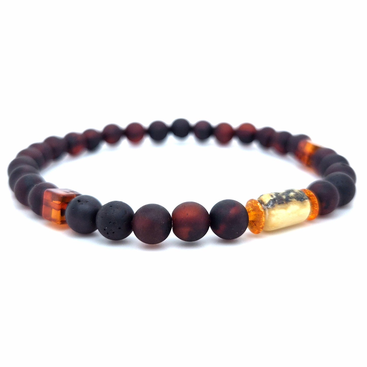 Natur-Schmuck: Bernstein-Armband auf elastischem Band