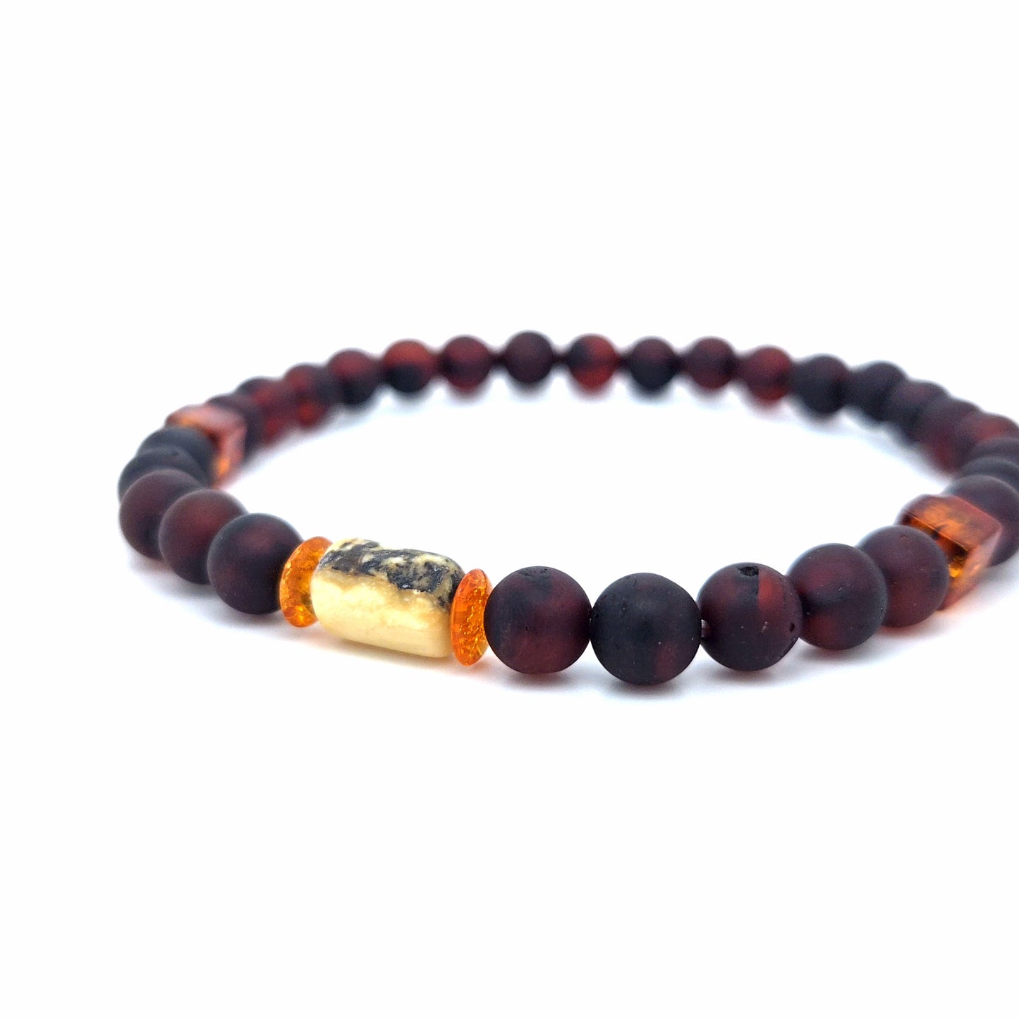 Natur-Schmuck: Bernstein-Armband auf elastischem Band