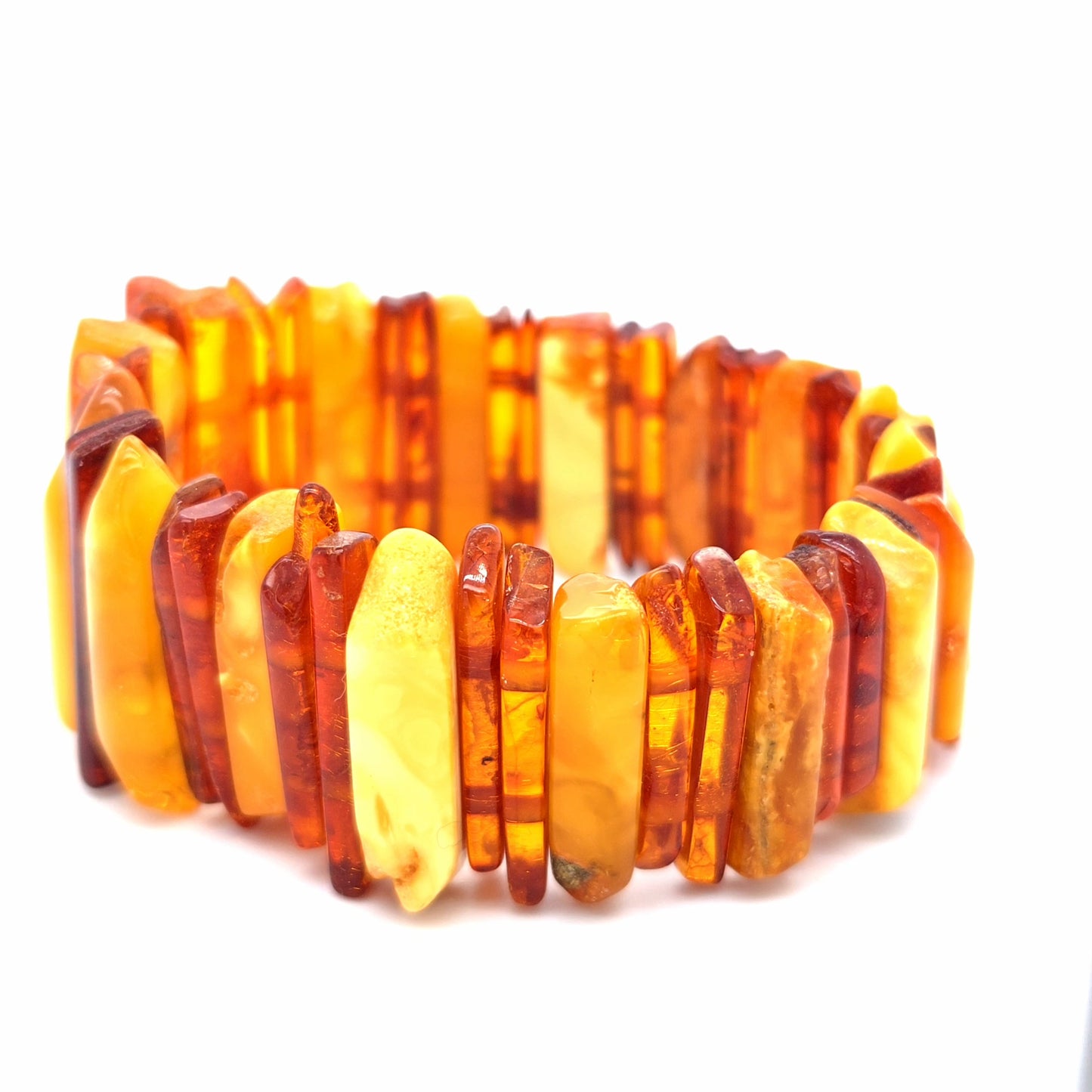 Natürlicher Edelstein Armband aus Bernstein handgearbeitet