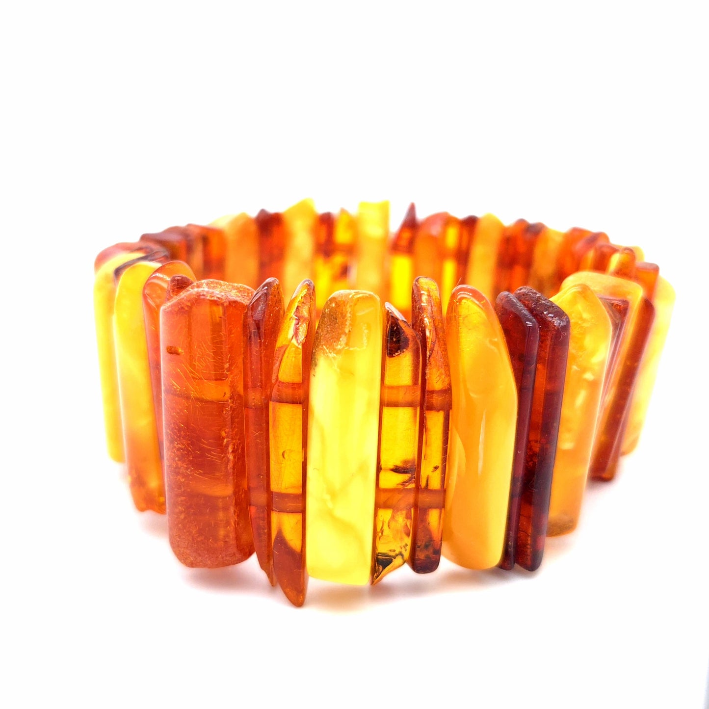 Natürlicher Edelstein Armband aus Bernstein handgearbeitet