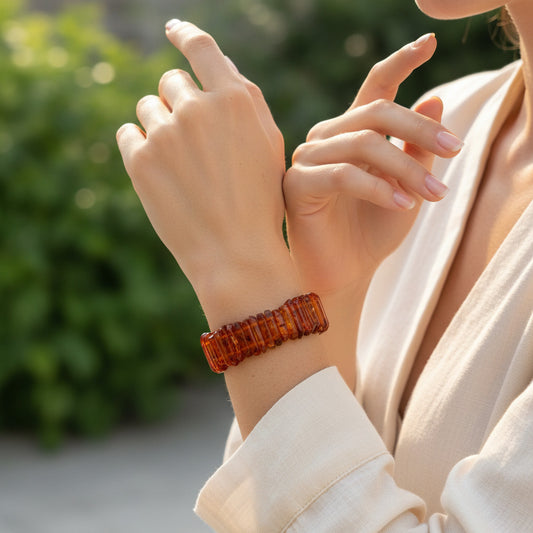 Edler Armschmuck aus echtem baltischen Bernstein