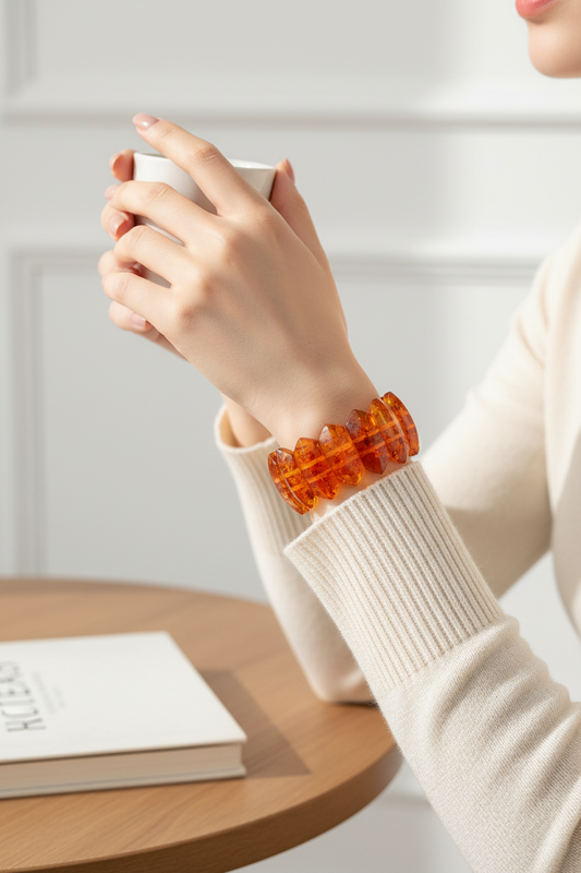 Premium Bernstein-Armband für Damen
