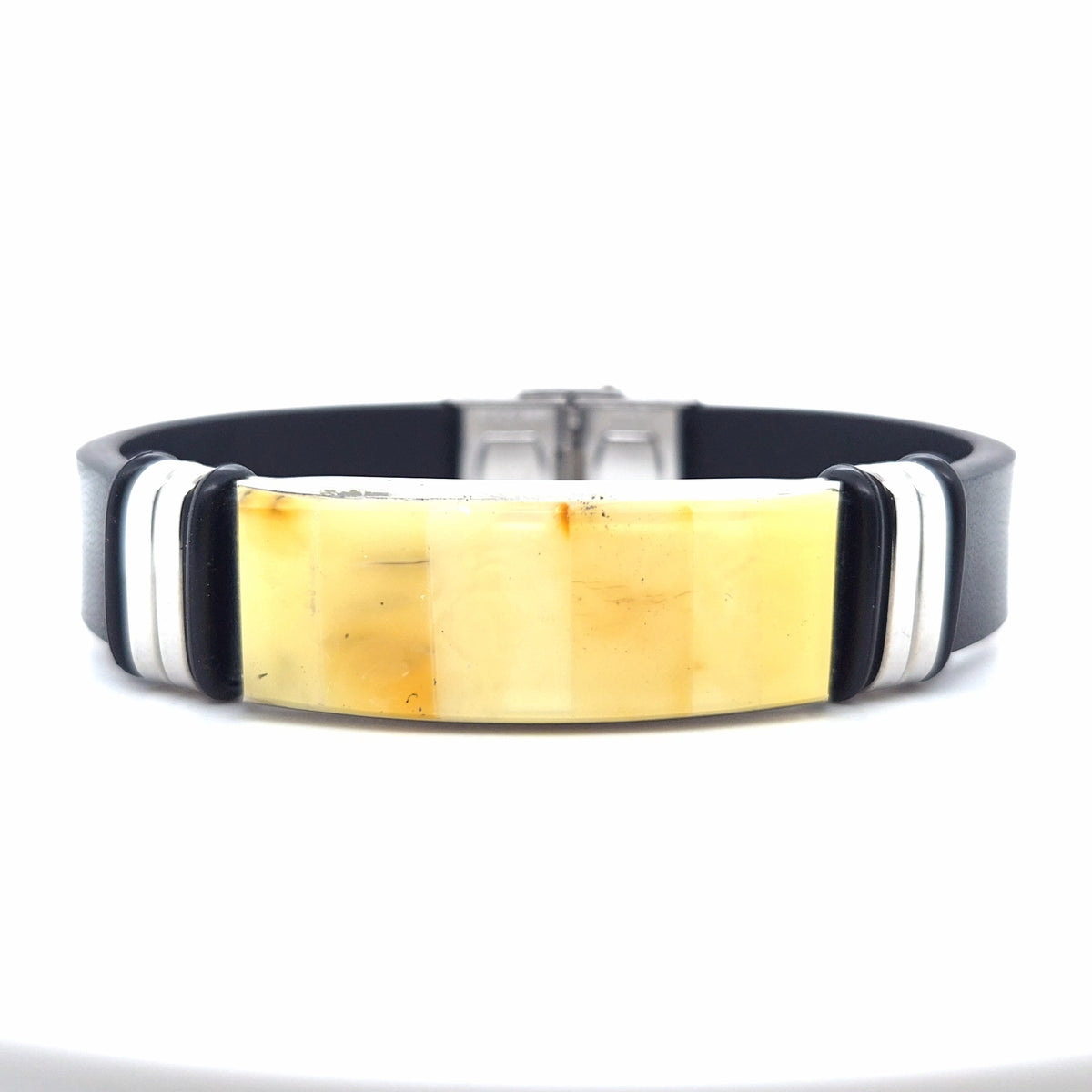 Bernstein-Lederarmband – Markantes Schmuckstück