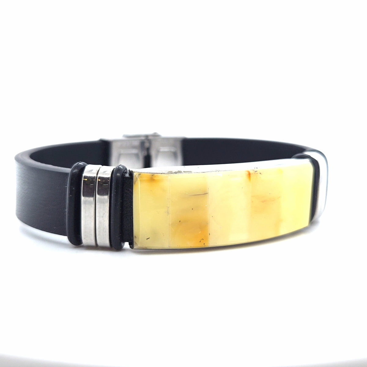 Bernstein-Lederarmband – Markantes Schmuckstück