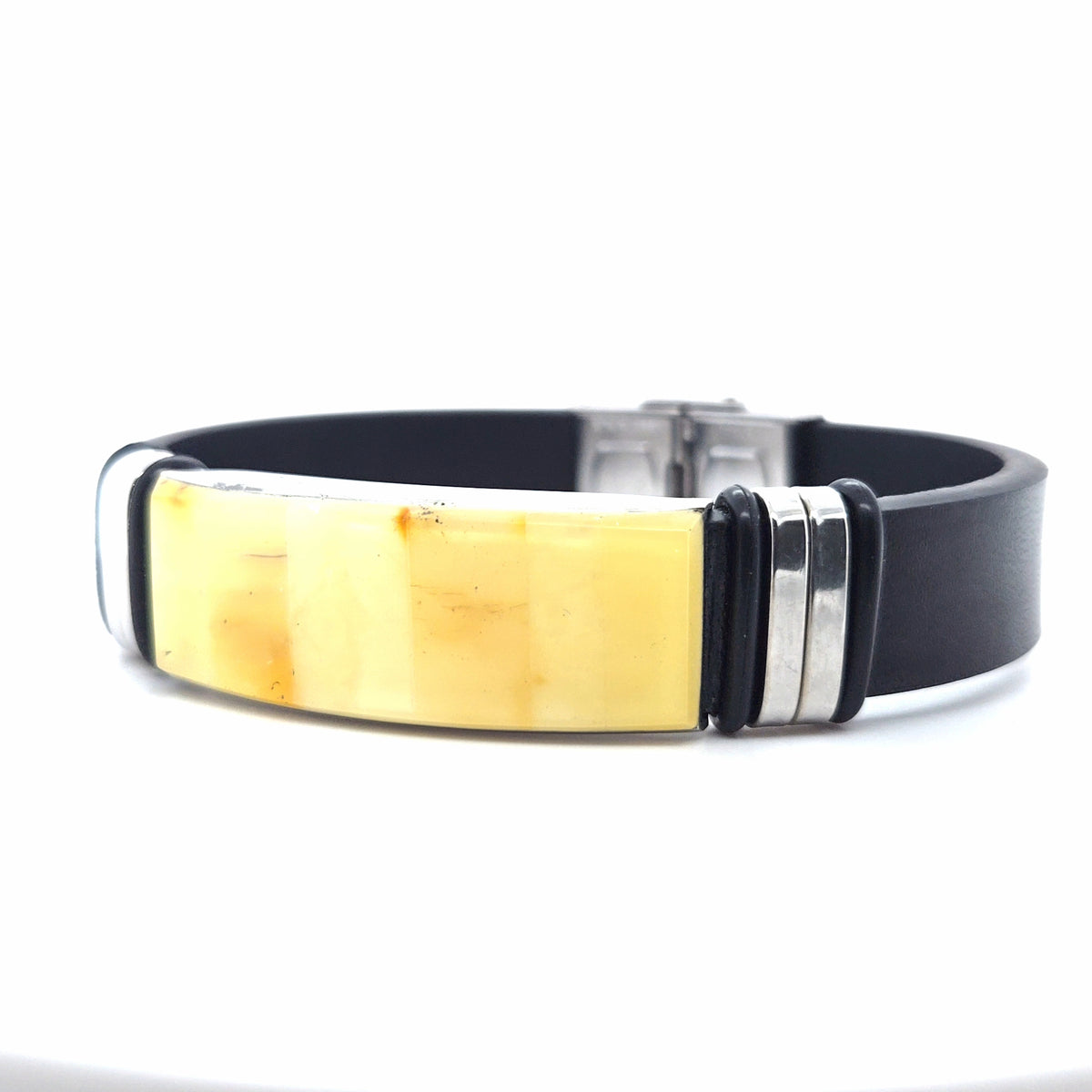 Bernstein-Lederarmband – Markantes Schmuckstück