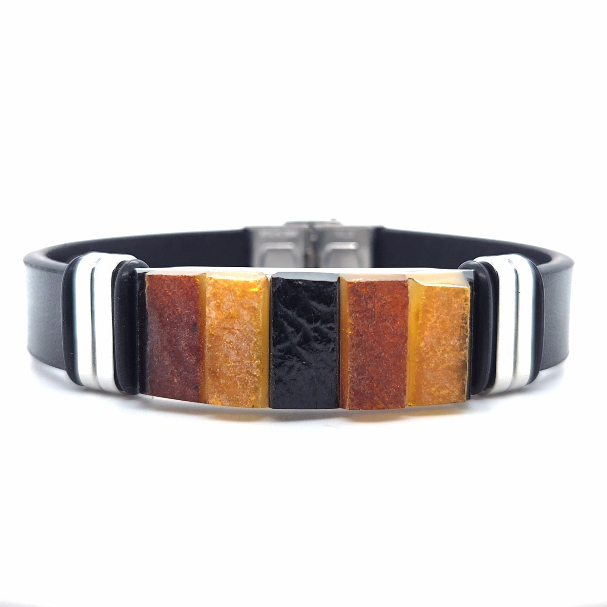 Designer-Armband für Sie und Ihn – Moderner Materialmix aus bunter Naturstein-Kombination