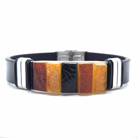 Designer-Armband für Sie und Ihn – Moderner Materialmix aus bunter Naturstein-Kombination